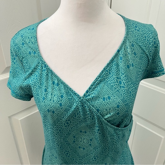 Prana Breathe Green Performance Dress Small Hiking Outdoor Activewear Athleisure - Picture 4 of 14